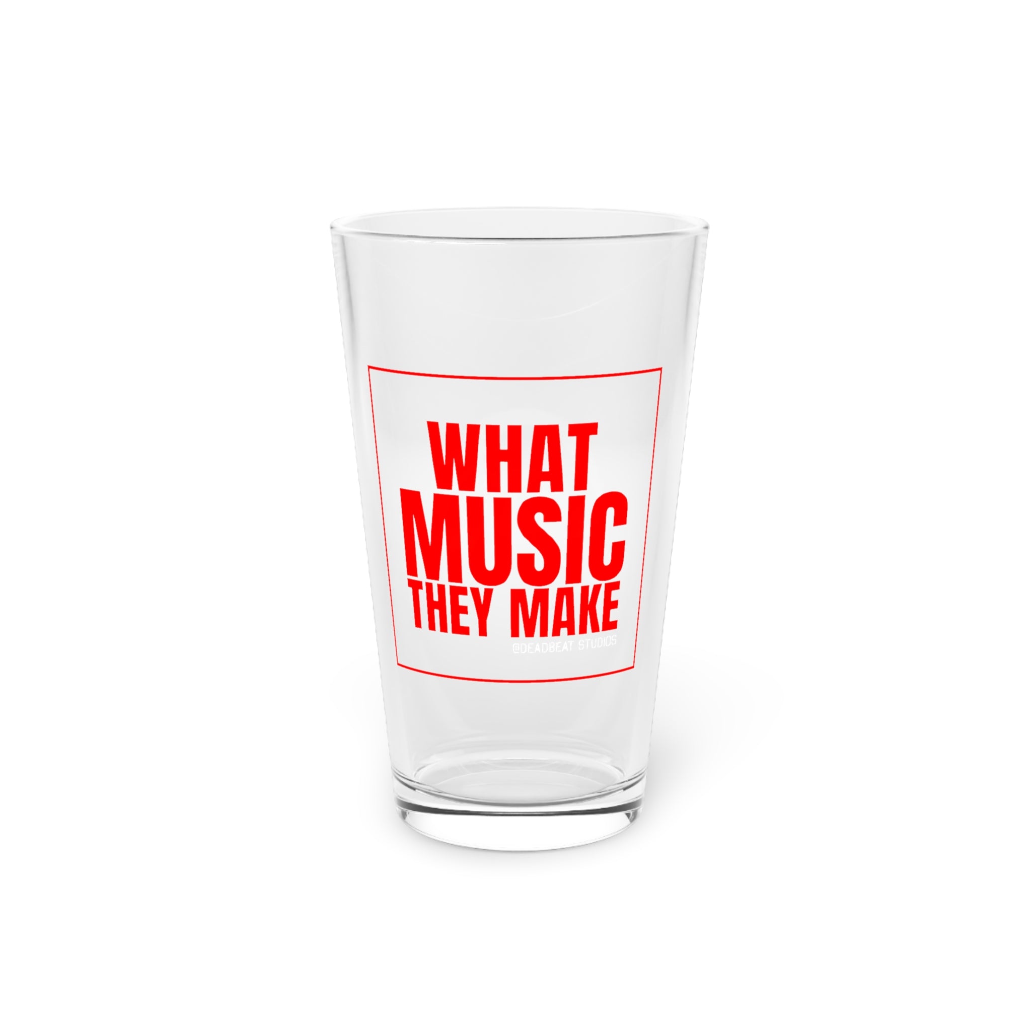 WMTM Podcast Logo Pint Glass, 16oz