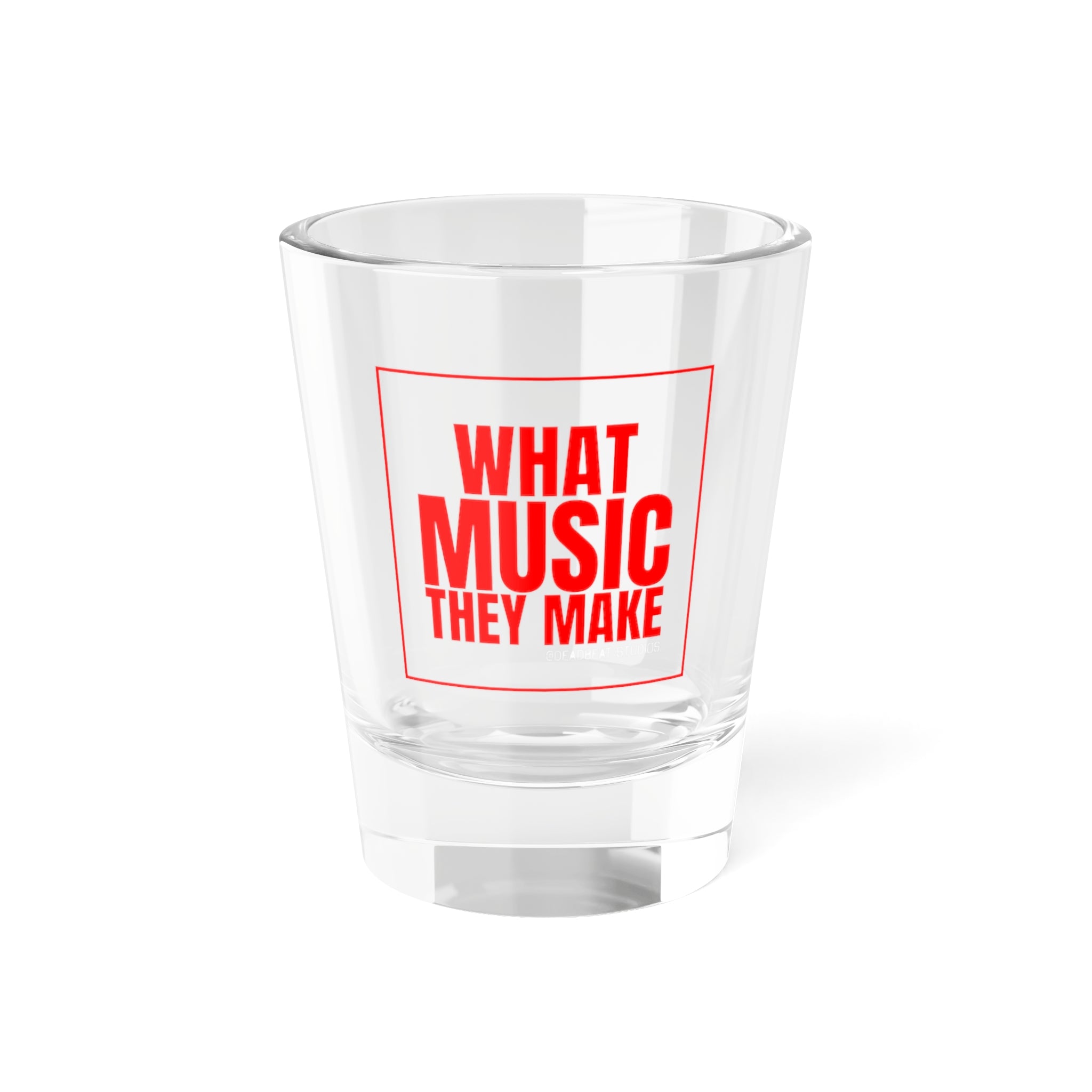 WMTM Podcast Logo Shot Glass